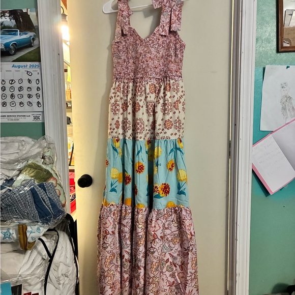 NWT Nanette Lepore Play Floral Maxi Dress Adjustable Shoulder Straps, Unlined - Picture 2 of 8